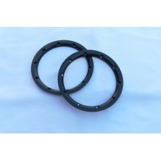 Metal Outer Beadlocks 5B Black - 2 Pcs | Rovan Sports